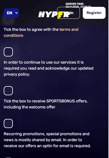 Next, set a secure strong password