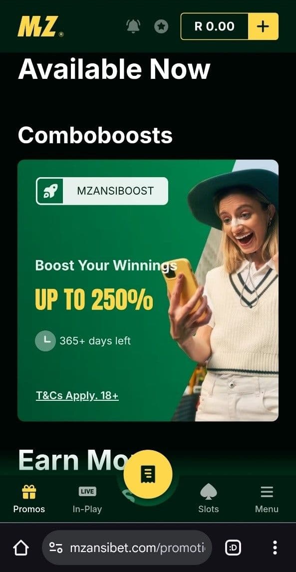 Other Mzansibet Promotional Offers 