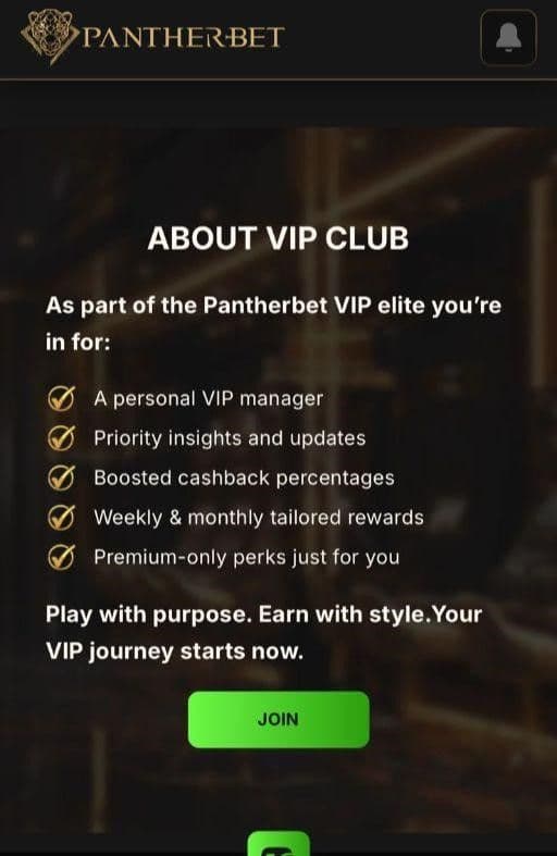 PantherBet VIP Club & Loyalty Program 