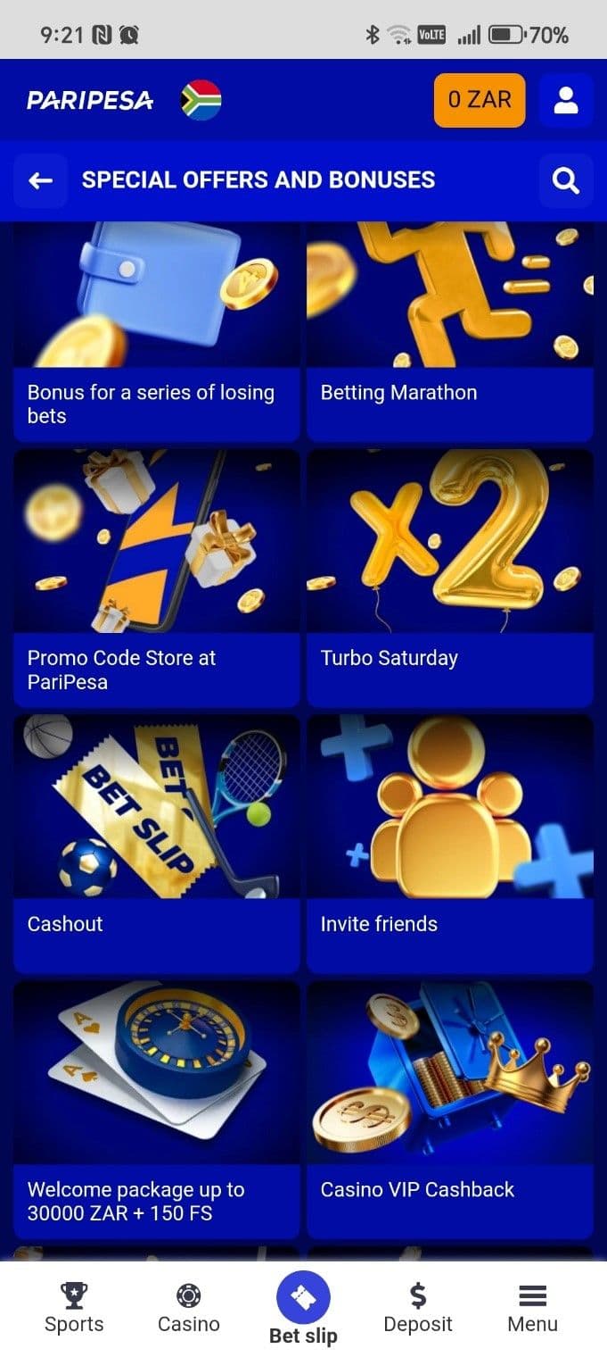 Paripesa Casino Promotions 