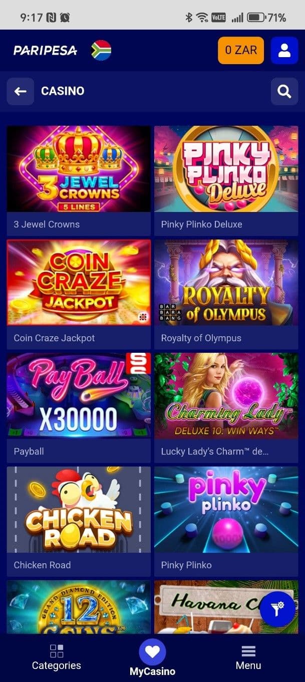 Paripesa Slots