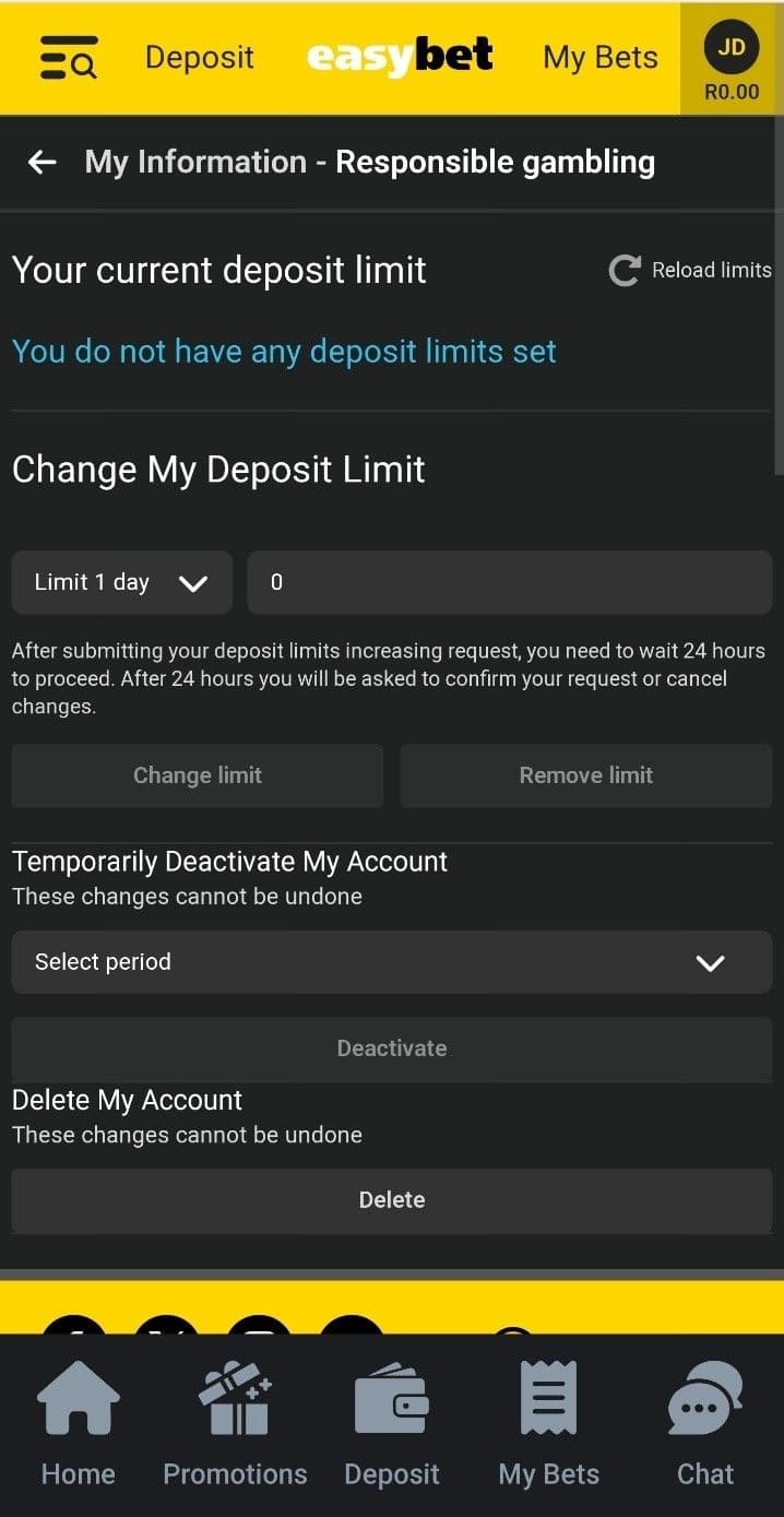 Promote Responsible Betting 