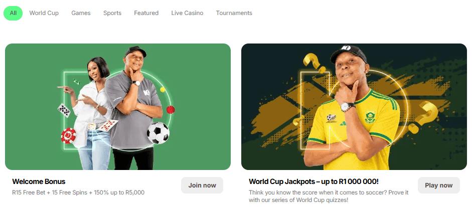 Promotions page by 10Bet 