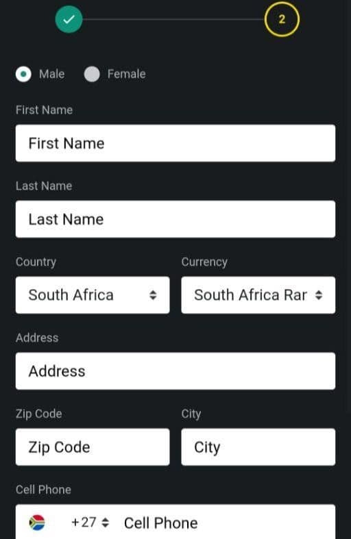 Provide your South African ID number