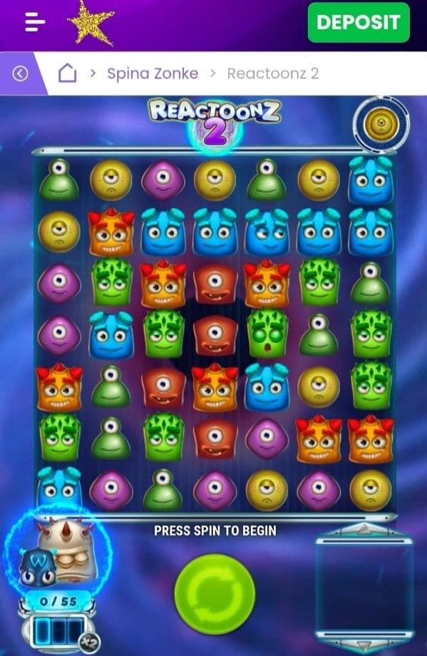 Reactoonz (Play’n GO)