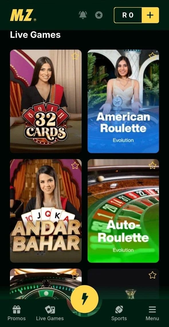 Real Casino Experience at Mzansibet 