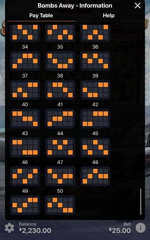 Reels, Rows, Paylines bombs away