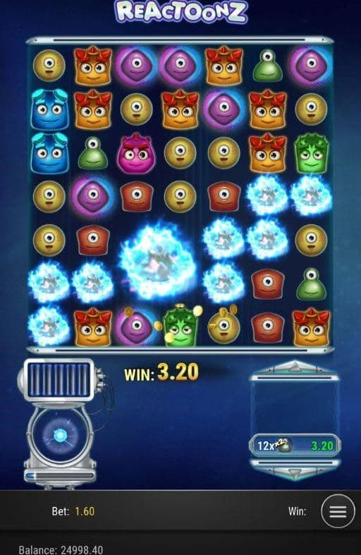 Reels, Rows, Paylines reactoonz