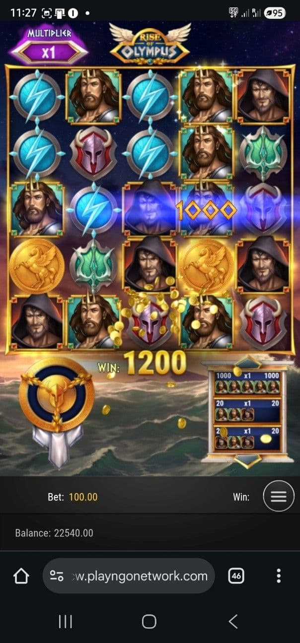 Reels, Rows, Paylines rise olympus