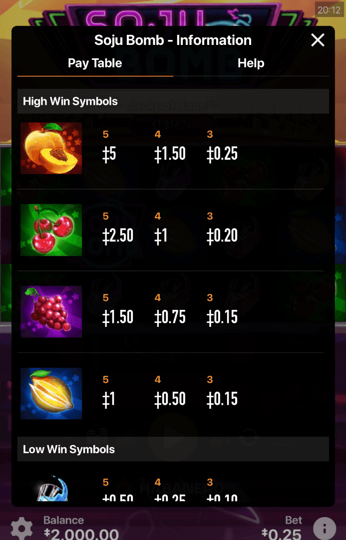 Reels, Rows, Paylines soju bomb.png