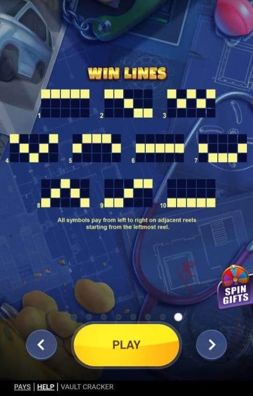 Reels, Rows, Paylines vault cracker