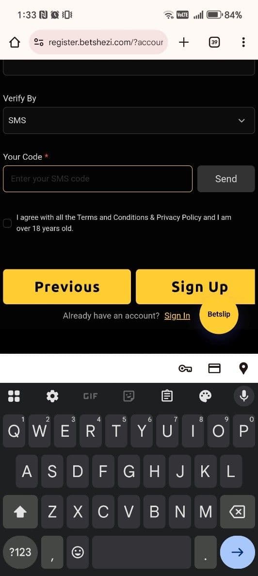 Betshezi Registration Guide