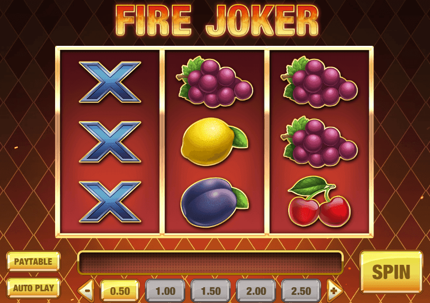 Regular symbols fire joker