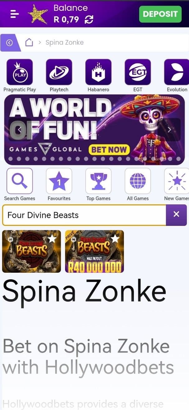 Search for Four Divine Beasts