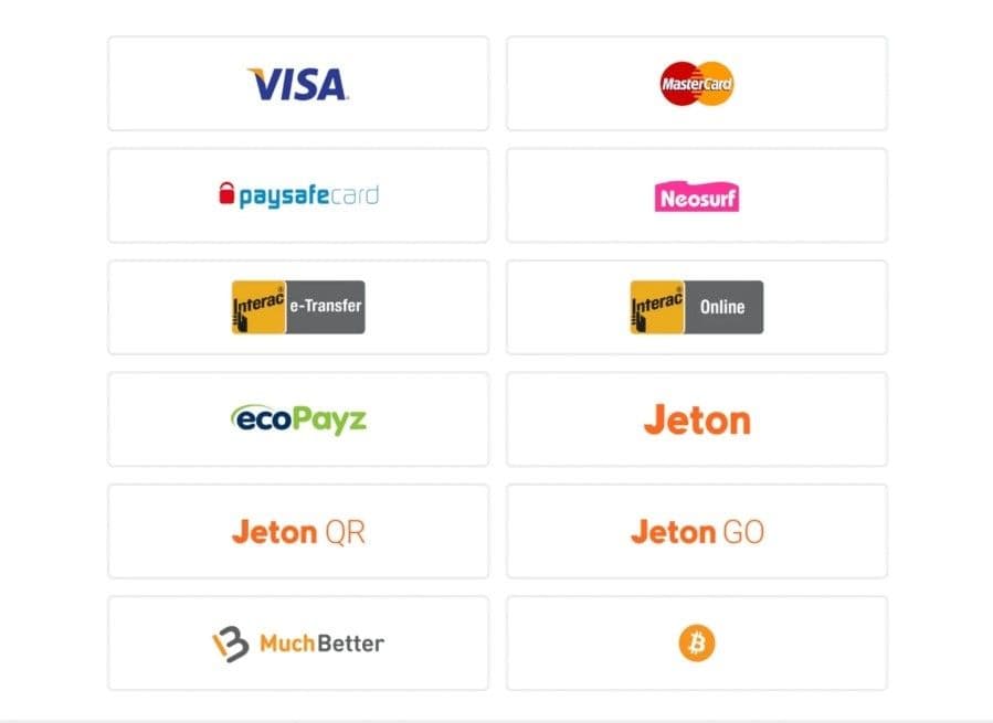 Select your preferred method from the available list.