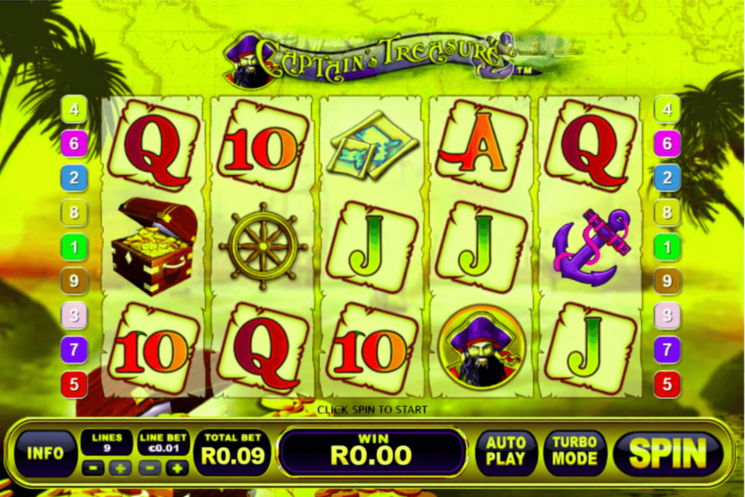 Set your bet captain treasure