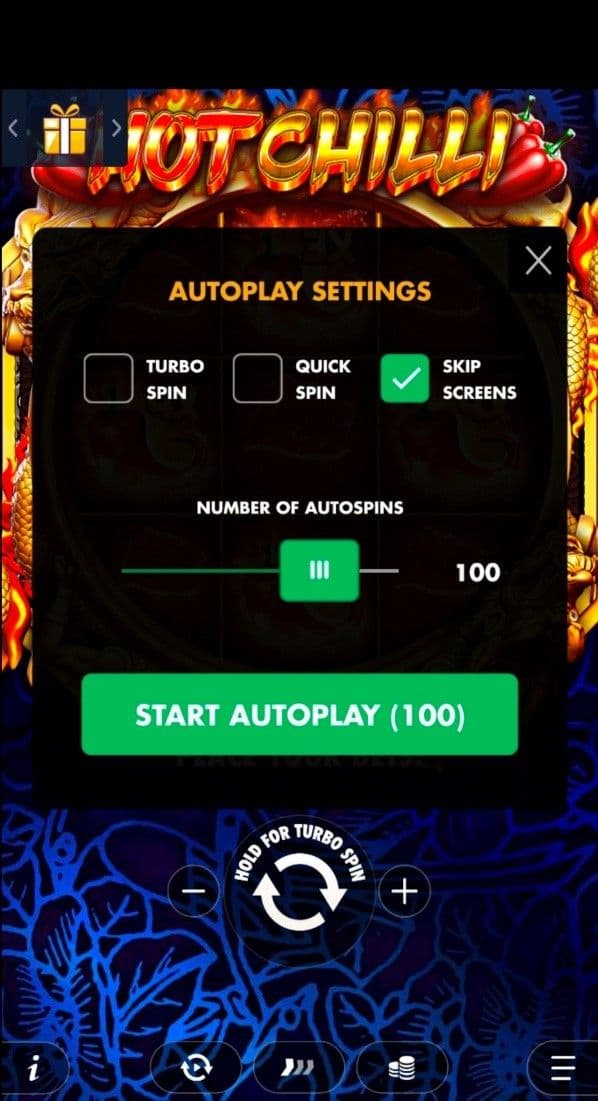 Set your bet hot chilli