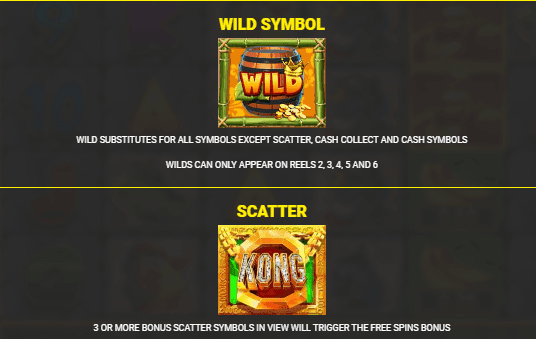 Special Symbols king kong cash!