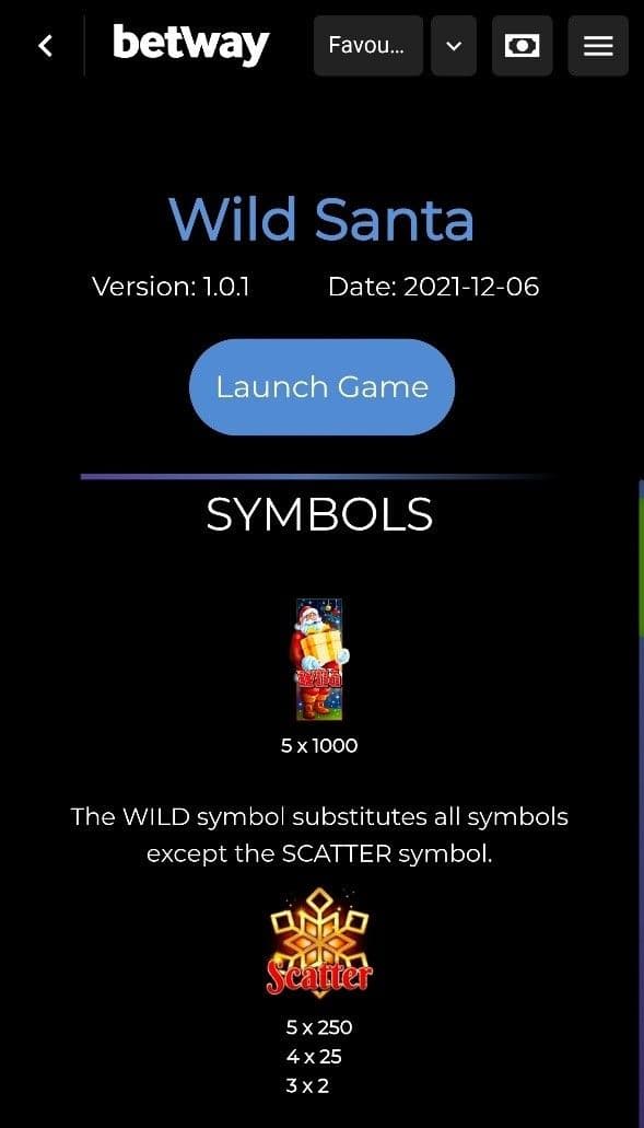 Special Symbols wild santa 2