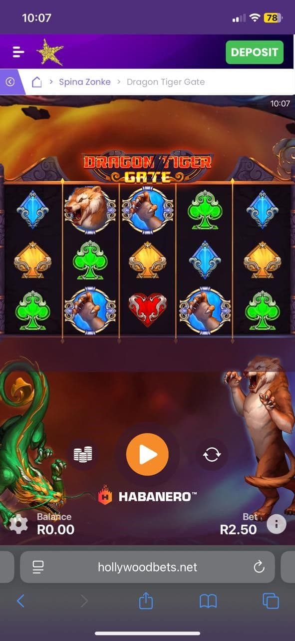 Spin for scatters dragon tiger