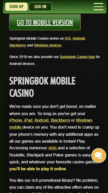 Springbok Casino Mobile Experience.png