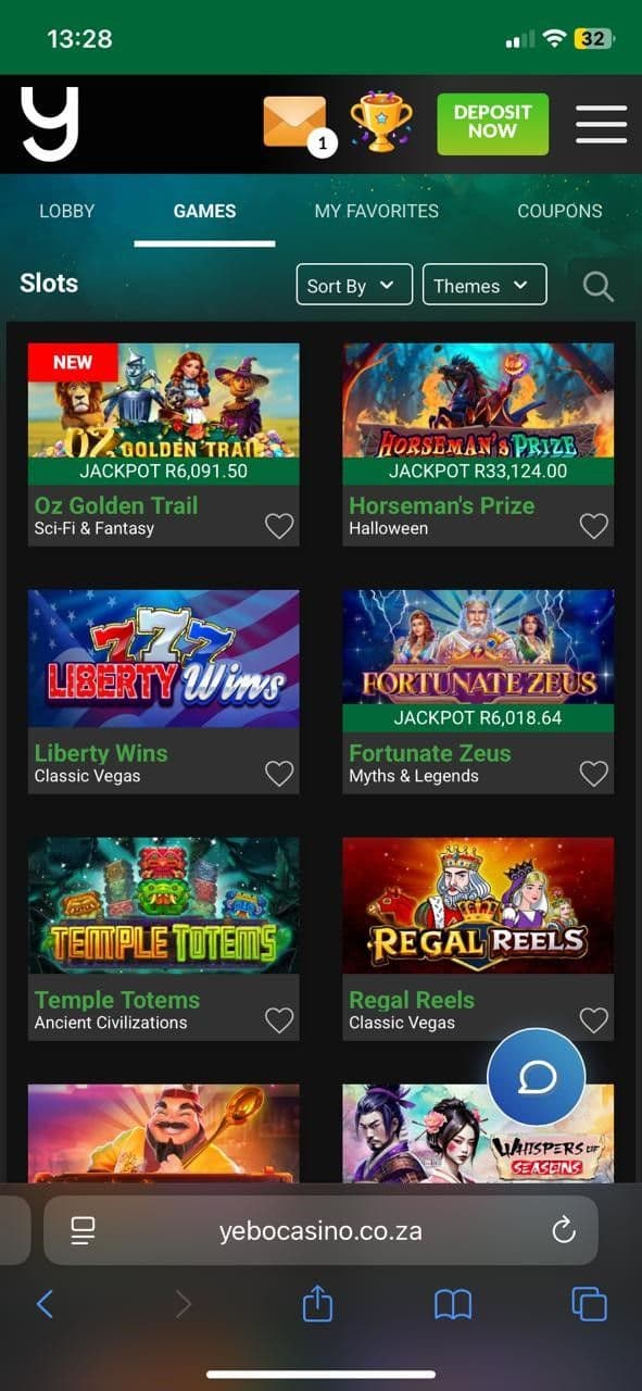 Start playing yebo casino