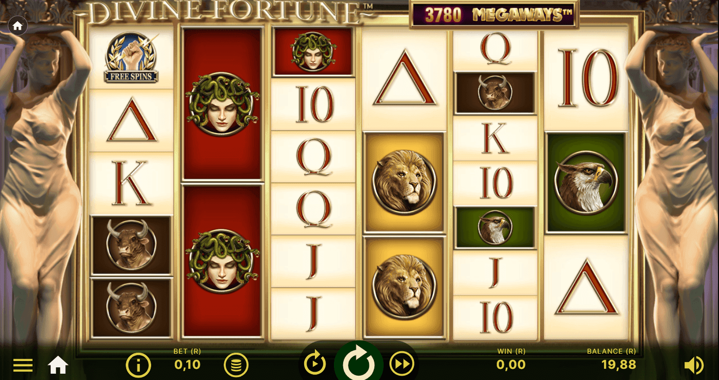 Start the round with the spin button