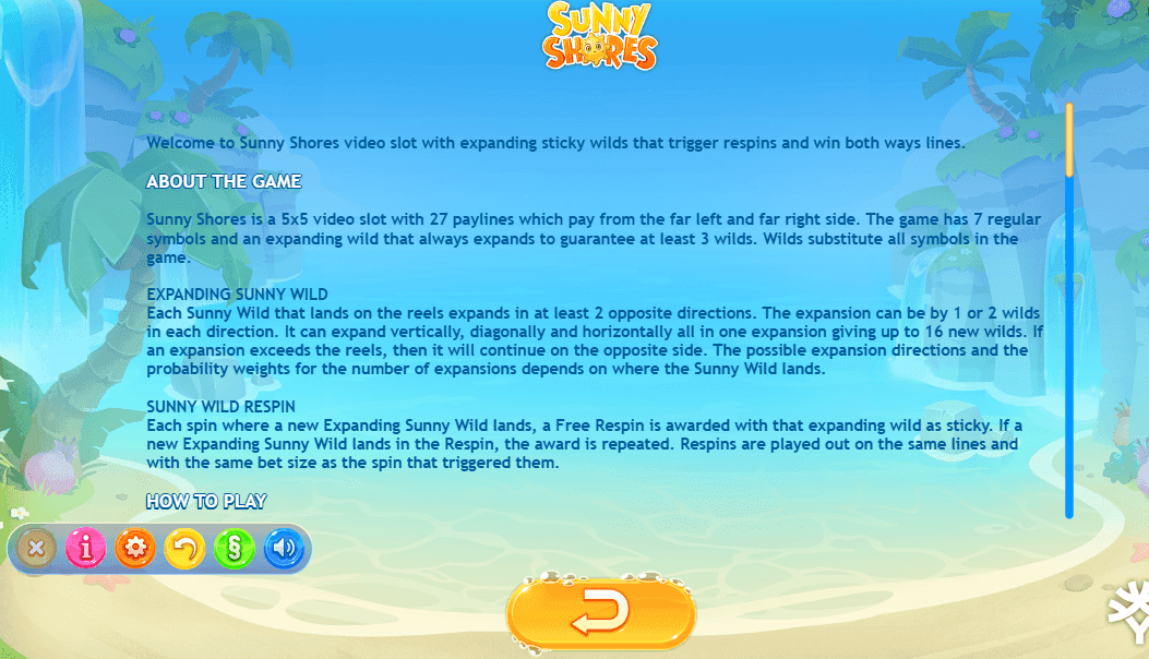 Sunny Shores Bonuses and Key Features