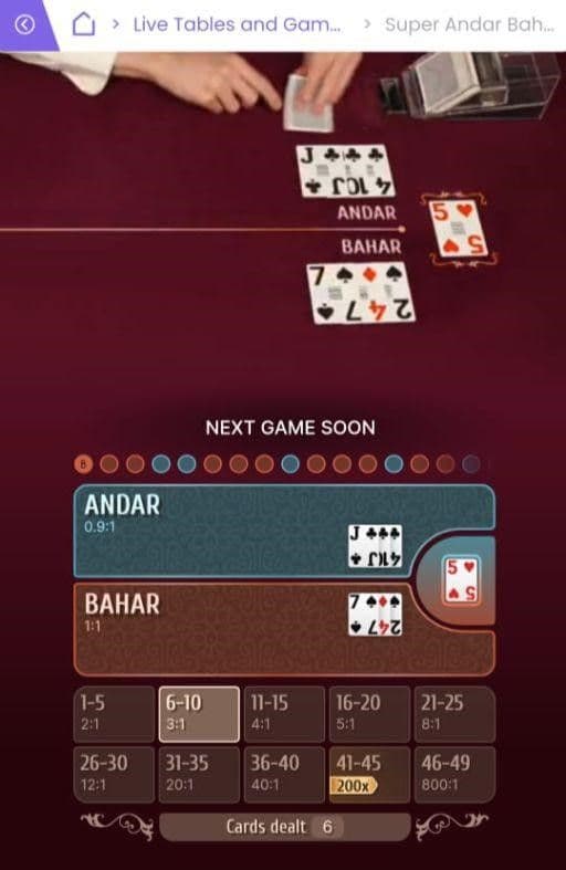 Super Andar Bahar Live