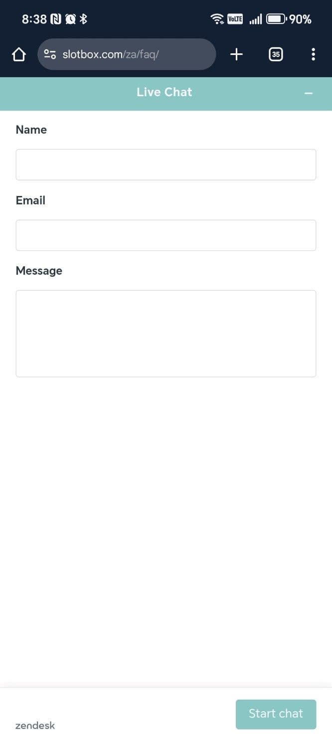 Support Channels slotbox