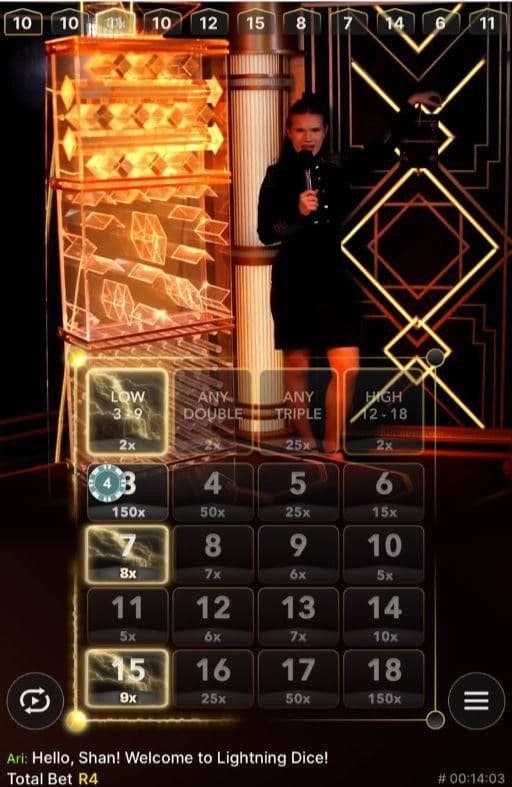 The dealer will initiate the Lightning round