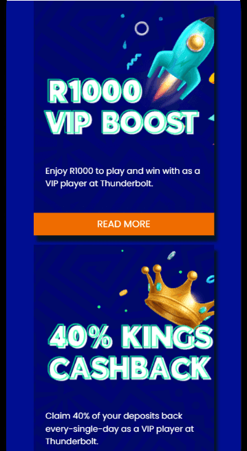 Thunderbolt Casino VIP Club & Loyalty Program 