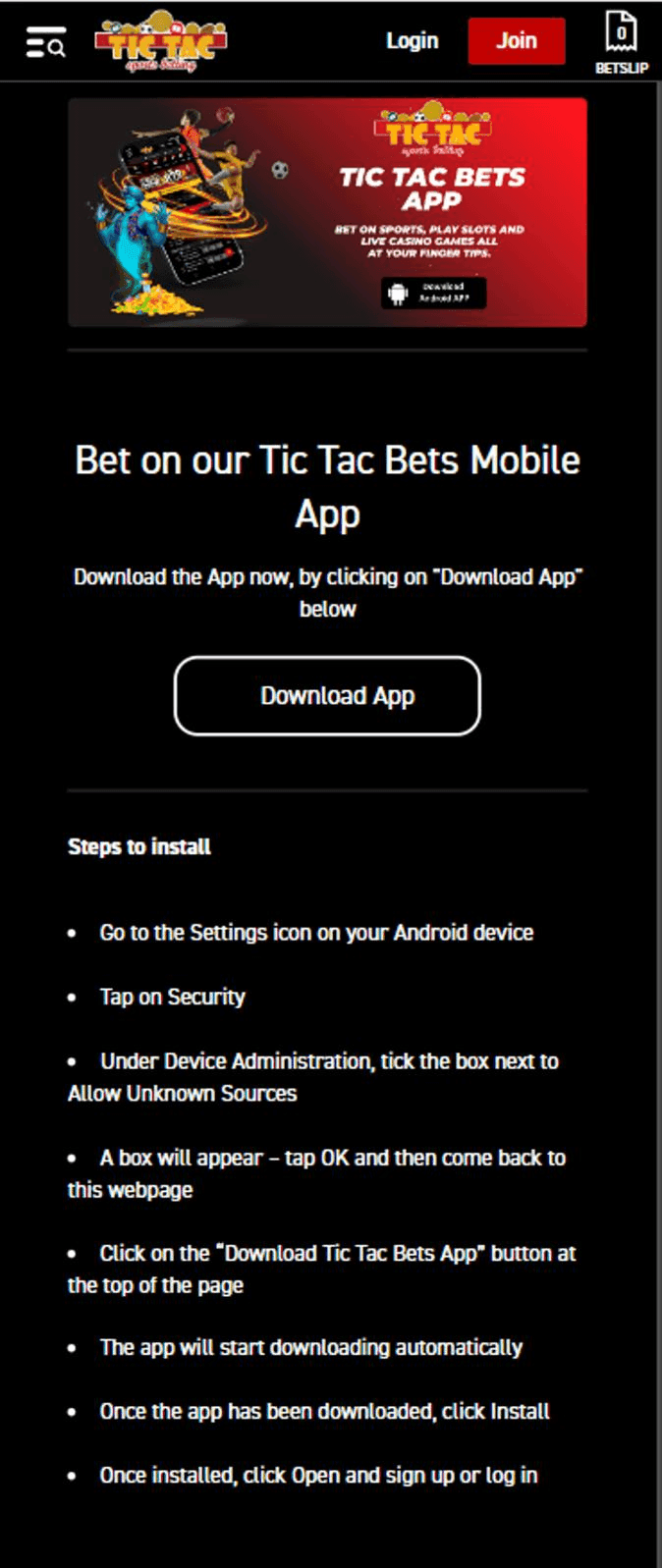 Tic Tac Bets login app.png