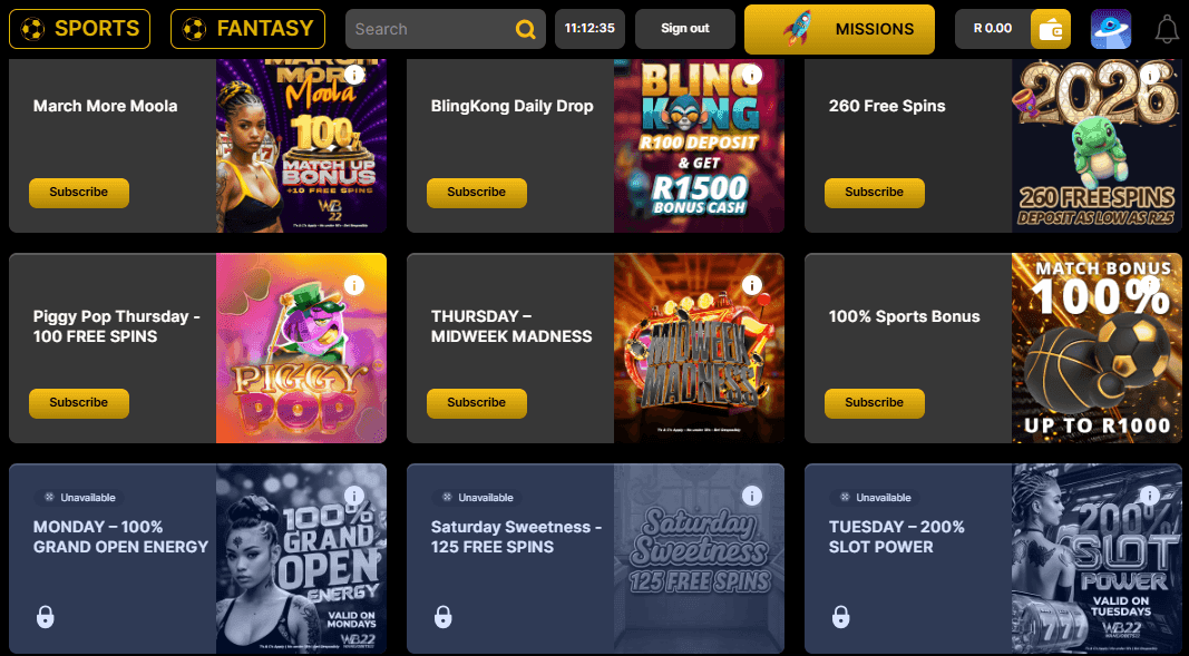 Wanejobets Casino Promotions  