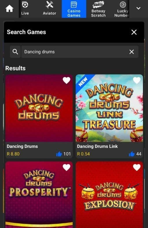 With cash in your wallet, search for Dancing Drums 