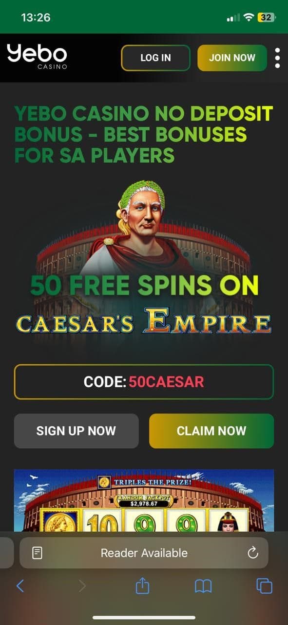 Yebo Casino Have a Welcome Bonus