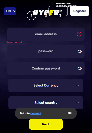 You will land on the site's homepage