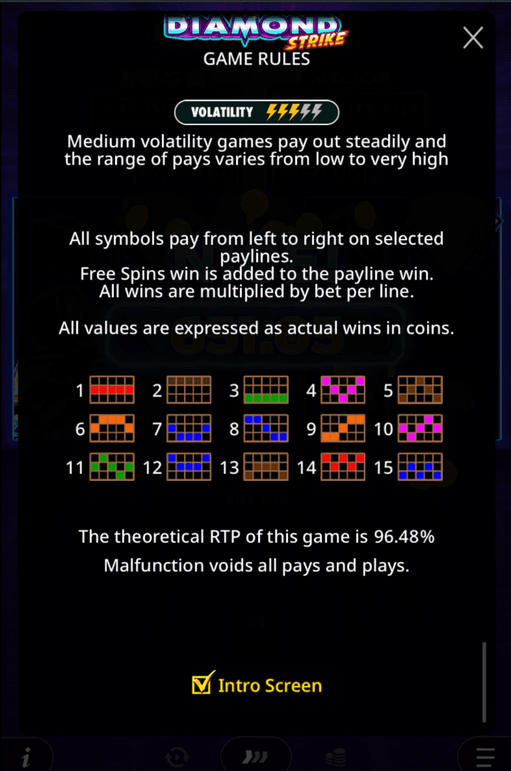 diamond strike Reels, Rows, Paylines.png