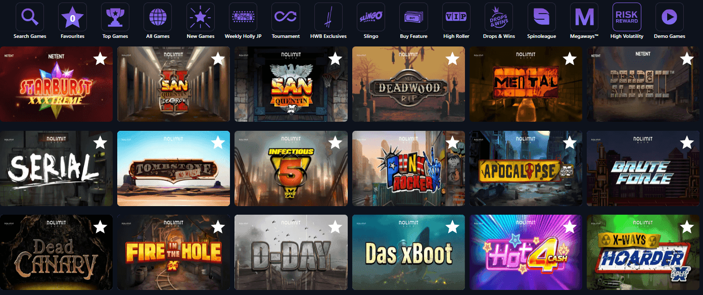 10 SA High Volatility Slots