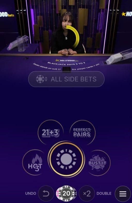 4 Side Bets in Infinite Blackjack