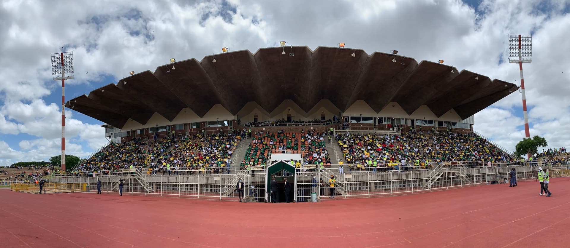 ANC members at the ANC 110th anniversary held at the old Peter Mokaba Stadium