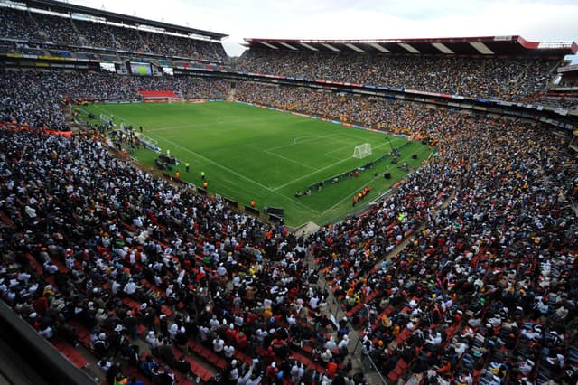 A general view of the stadium and fans during the Absa Premiership match