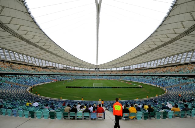 A steward in the Moses Mabhida Stadium in Durban, South Africa
