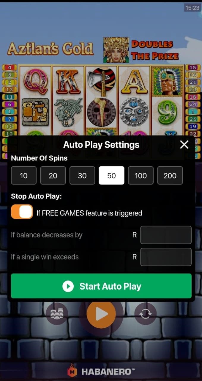 Alternatively, you can press the auto-play settings window