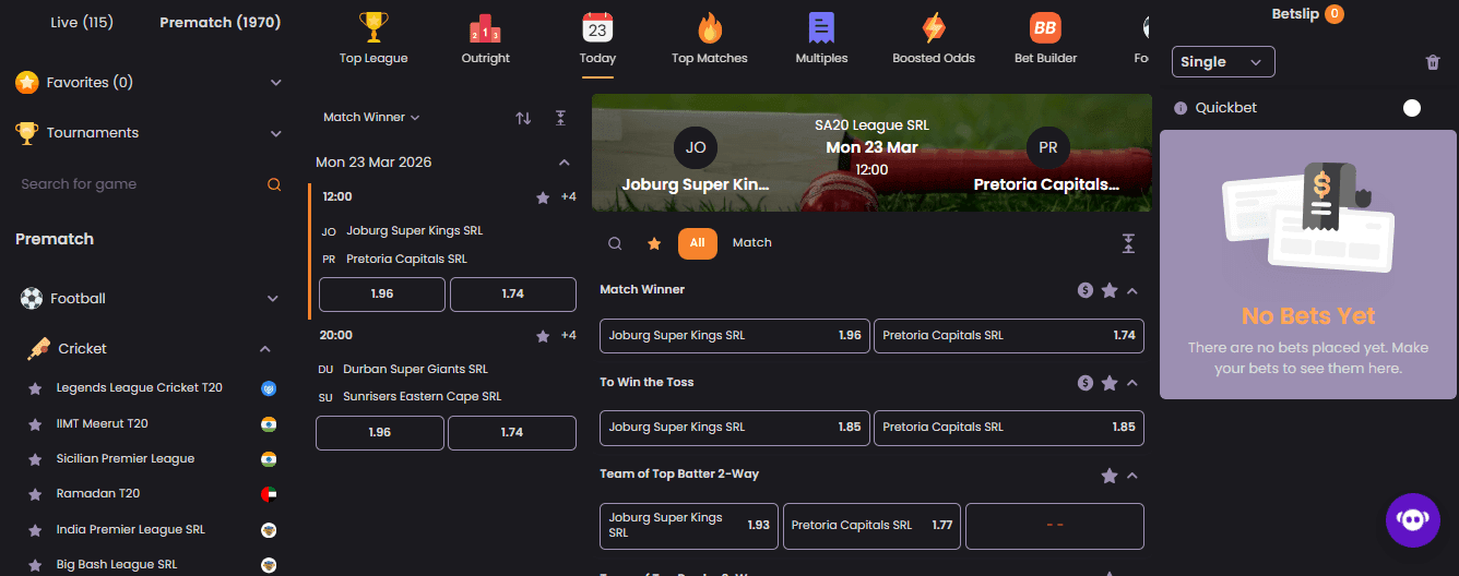 Apex Bets Sports Betting Odds