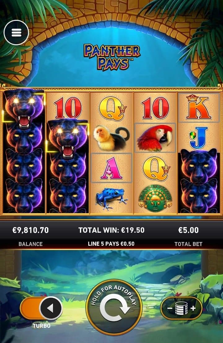 Begin creeping through the jungle in search of winning combinations