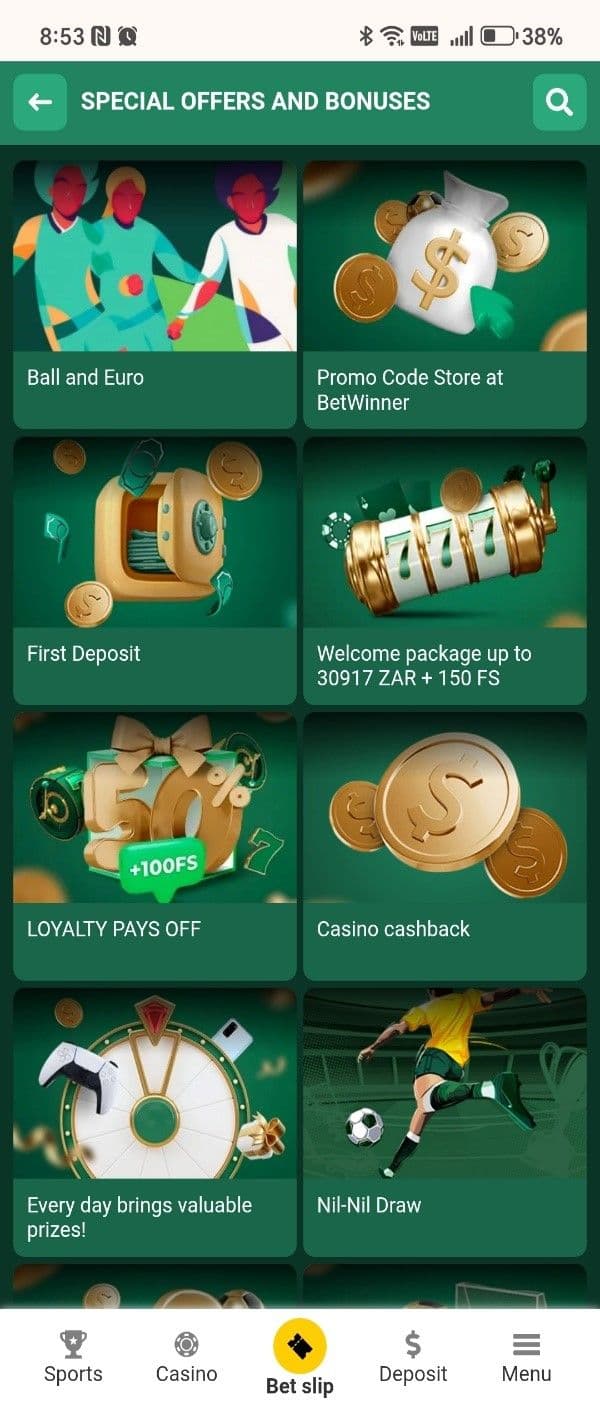 BetWinner Cashback Bonus Offer