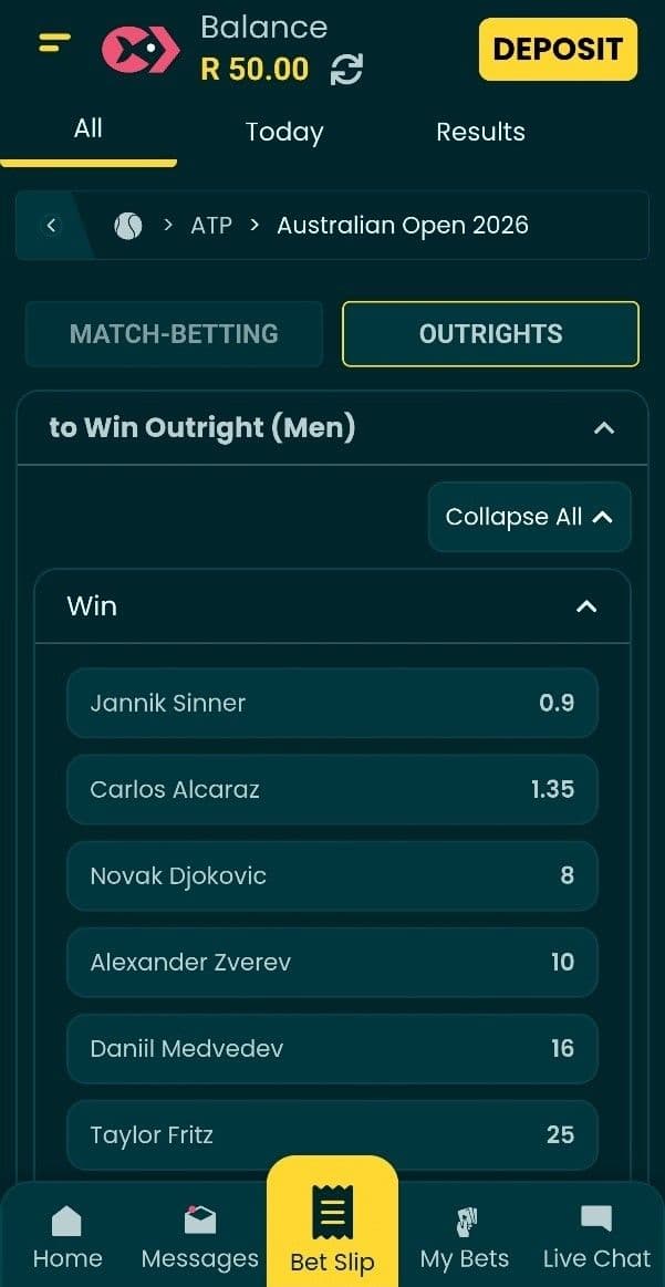 Betting Markets at Lucky Fish