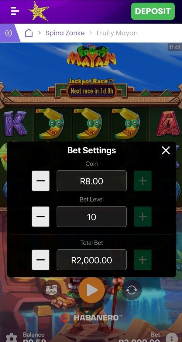 Betting Range fruity mayan