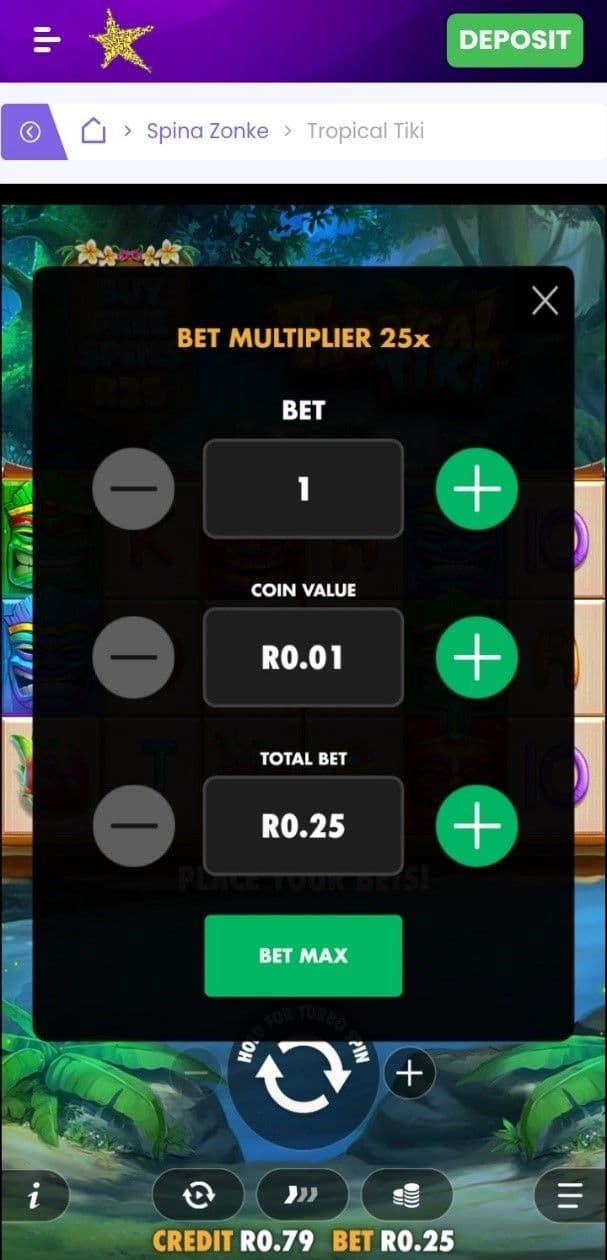 Betting Range tropical tiki